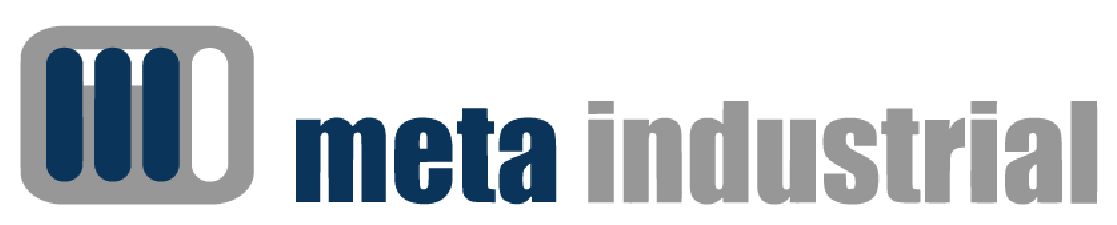 Logo meta industrial fondo blanco