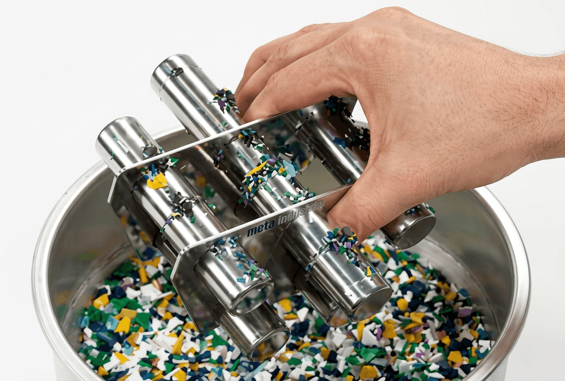 Vacuum loader magnet